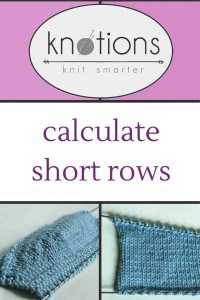 Using gauge and your own measurements to calculate *your* set of short rows.