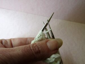 Gathered Stitch: Pull a Loop through with the Crochet Hook