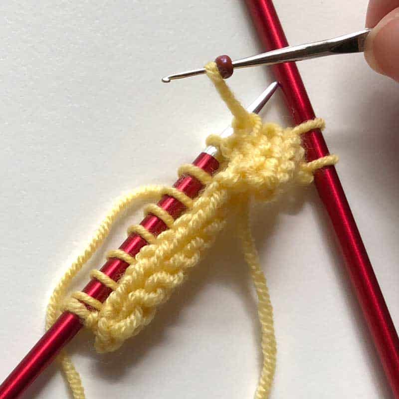 Crochet Hook With Silicone Beads 