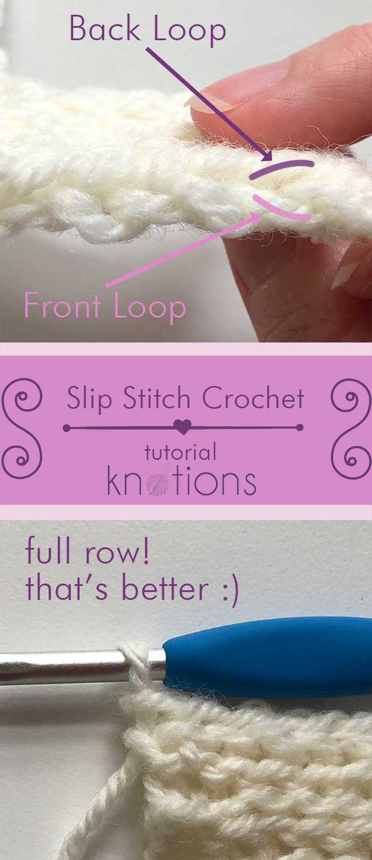 How To Slip Stitch Crochet - knotions