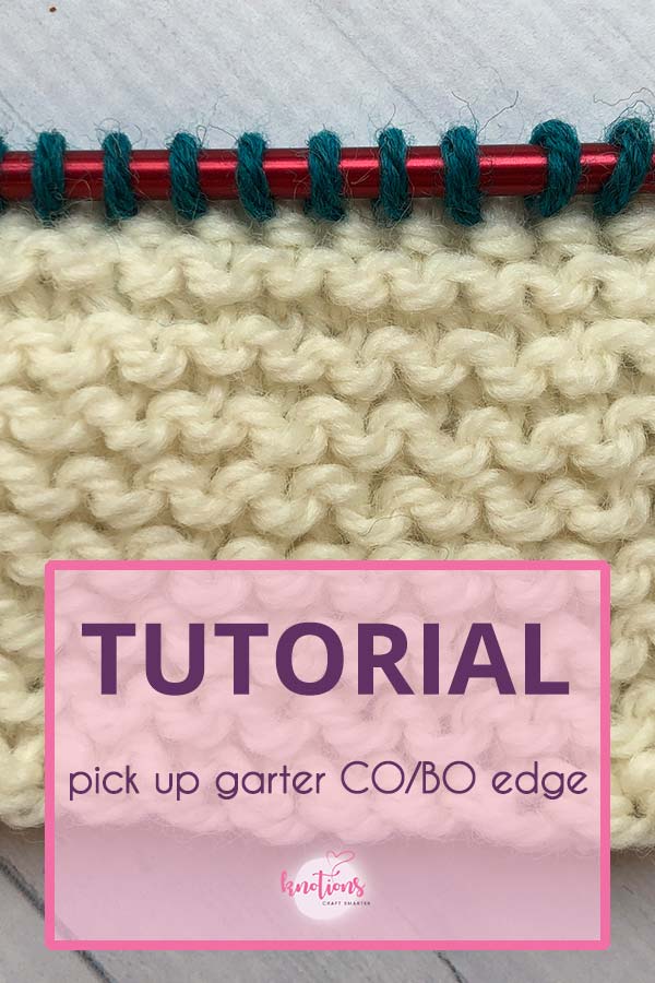 Geschikt supermarkt Flash tutorial] Pick up then Knit in Garter CO or BO edge - knotions