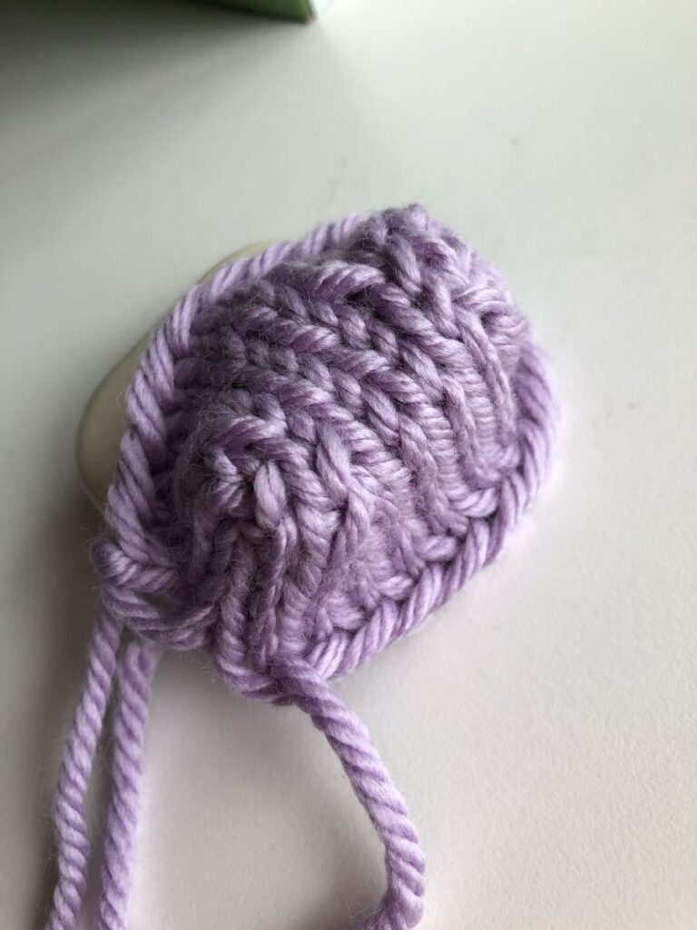Finished sock toe closed with the Finchley Graft